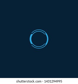 simple circle ring  logo vector