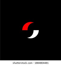 simple circle s logo design 