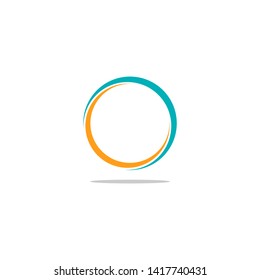 Simple circle symbol logo design.
