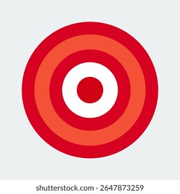 Plantilla de objetivo circular simple. Objetivo Bullseye.
