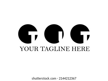 Simple circle and TIT text vector, perfect for company logos.
