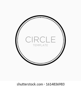 simple circle vector design template . circle logo template . blank circle badge . blank circle vector . craft logo design template