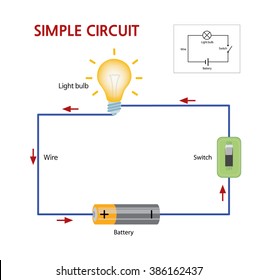 Simple Circuit Battery Images Stock Photos Vectors Shutterstock