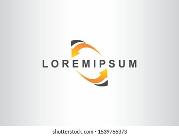 simple circular arrow instructions vector design