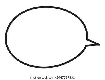 Simple circular butterbur, black, cartoon style