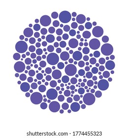 Simple circular dotted abstract pattern