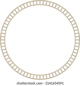 A simple circular frame that can be used for headings