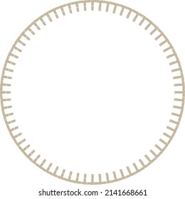 A simple circular frame that can be used for headings