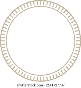 A simple circular frame that can be used for headings