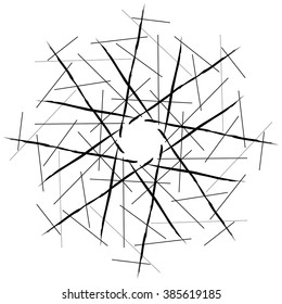 A simple circular shaped outline vector design.