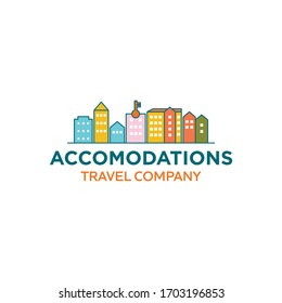 Simple City Accomodation Hotel For Logo Design Travel Industry 