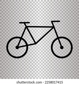 Simple City Cycle Bicycle Icon. Parking sign and cycling. Vector.