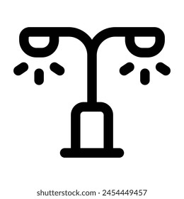 Icono Simple de City Lights. El ícono se puede usar para Sitios web, Plantillas impresas, Plantillas de presentación, ilustraciones, etc