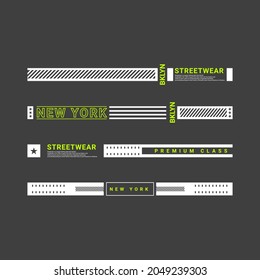 simple city slogan strip design, perfect for designing screen printing, t-shirts, hoodies, jackets and more