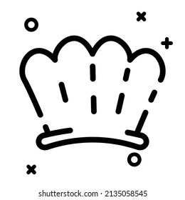 simple clam icon design, best used for application or kids book, eps 10 vector illustration