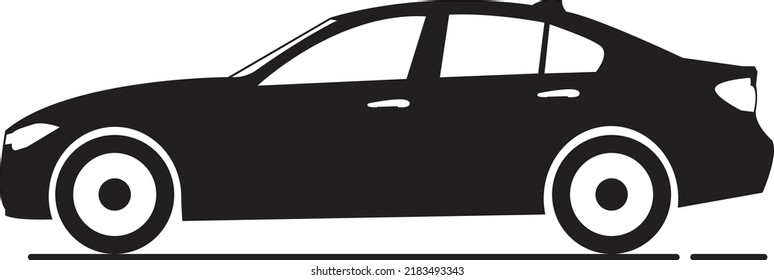simple classic and antique car silhouette