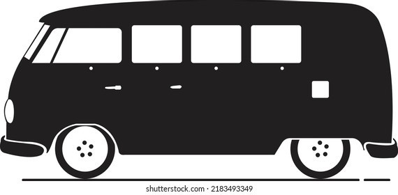 simple classic and antique car silhouette