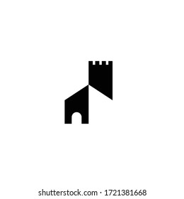 simple and classic castle symbol