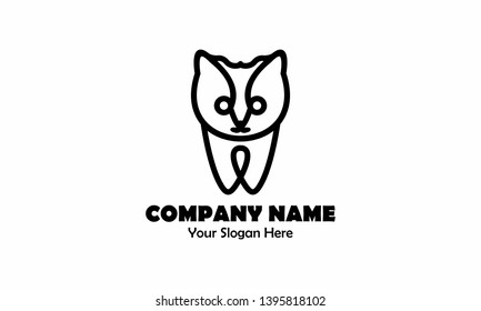Simple and classic cat logo
