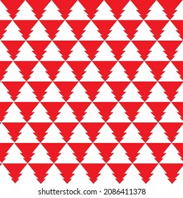 simple classic christmas background in red and white vector illustration