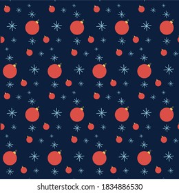 Simple classic Christmas seamless pattern set for background, wrapping paper, fabric, surface design. stock vector illustration