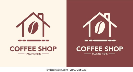 Simple classic coffee logo template. Modern logo for cafe. Creative cafe logo coffee shop abstract design