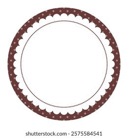 Simple Classic Decorative Double Border Circle Frame Design