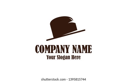 Simple and classic hat logo