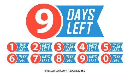 Simple classic modern days left countdown promotion banner template.