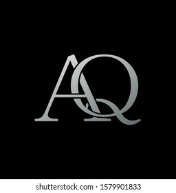 Simple Classy Letter A and Q, AQ logo icon. Creative vector logo icon design letter AQ concept  for business or company identity. 