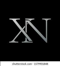 Simple Classy Letter X and N,  XN logo icon. Creative vector logo icon design letter XN concept  for business or company identity. 
