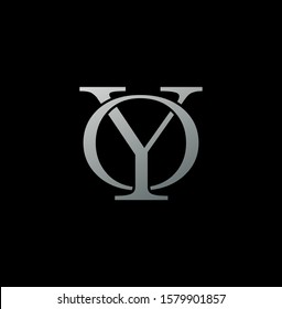 Simple Classy Letter Y and O,  OY, YO logo icon. Creative vector logo icon design letter OY, YO concept  for business or company identity. 