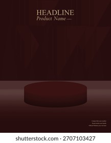Diseño simple y elegante de Podium BG. Se puede utilizar para perfumes, accesorios, etc. diseño de carteles y publicidad.