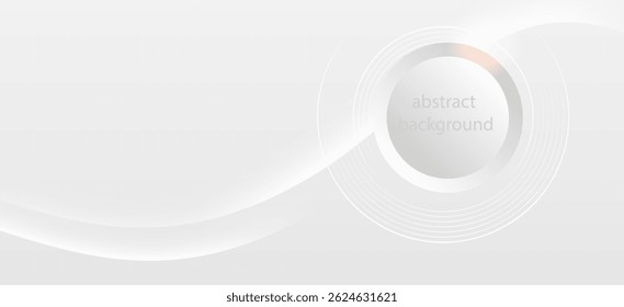 A simple and clean abstract background consisting of blurred circles and lines with transparency. The image has light tones such as light gray and white.