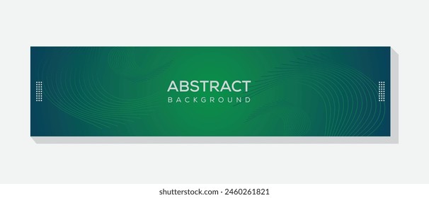Simple and clean abstract background for social media cover photo use, by use light green and dark green gradient color	
