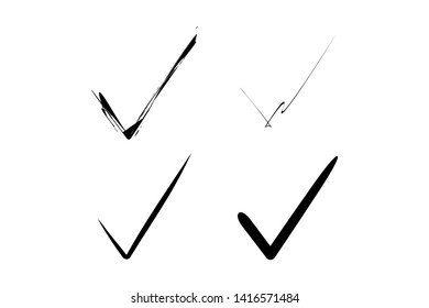 Simple and Clean abstract illustration checklist or correct icon.