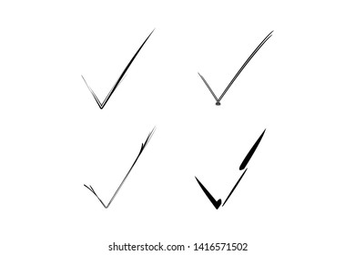 Simple and Clean abstract illustration checklist or correct icon.