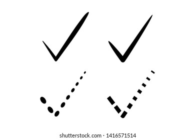 Simple and Clean abstract illustration checklist or correct icon.