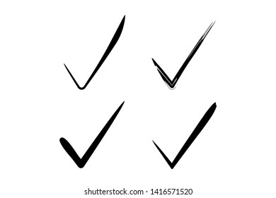 Simple and Clean abstract illustration checklist or correct icon.