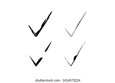 Simple and Clean abstract illustration checklist or correct icon.
