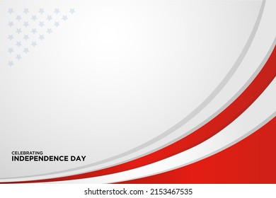Simple and clean American independence day design background vector