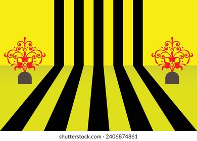 Simple Clean Background Design with Perspective Line.