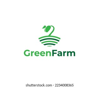 Einfache Vorlage für das Design des Logos für saubere Beeren und Prout