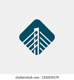 simple and clean bridge logo