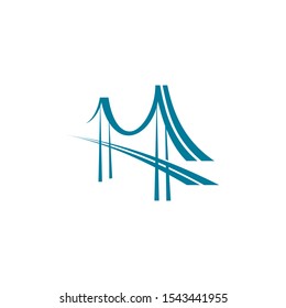 simple and clean bridge logo