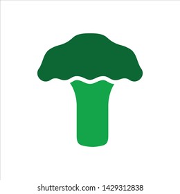 Simple and clean broccoli icon. vegetables icon vector.