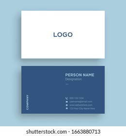 simple and clean business card design template