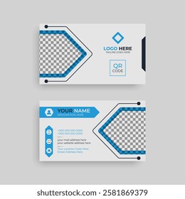 Simple and clean business card design for high and corporate business identity