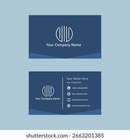 Simple and clean business card design.