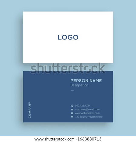 simple and clean business card design template
